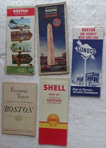 boston 1950 s gas station maps etc cities service sunoco gulf american oil ebay ebay