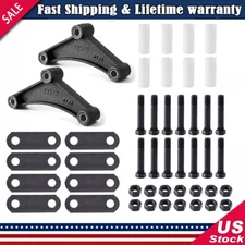 NEW Heavy Duty Steel Tandem Trailer Axle Shackle Kit for Double Eye Spring US