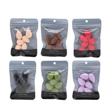 6Pcs Mini Size Woman Makeup Foundation Blender Sponge Beauty Cosmetic Multicolor