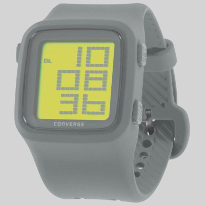 Converse High Score Digitaluhr Herrenuhr grau VR-002-075 Silikonband Neu OVP