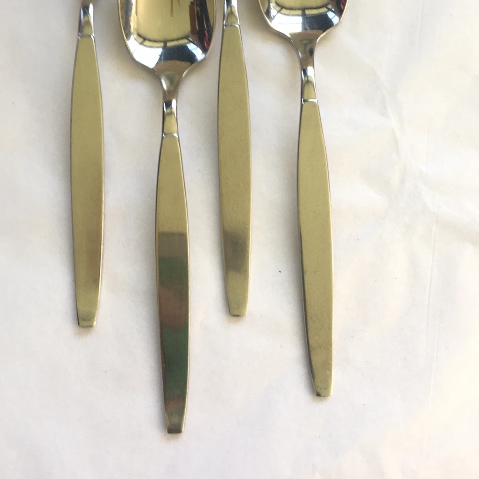 Cubiertos comunitarios de acero inoxidable 4 piezas cuchara de fruta pomelo cubiertos Foto 4 de 4