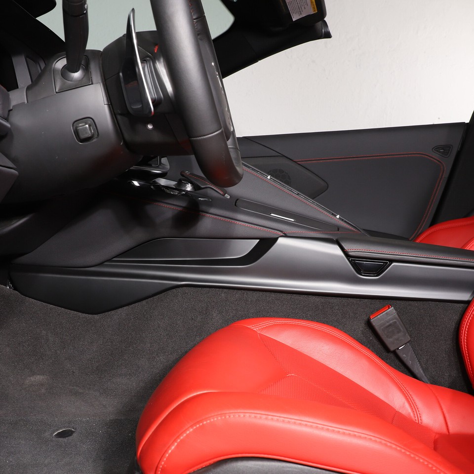 Matte Black ABS Car Side Center Console Strip Trim For Corvette C8 Z51 ...