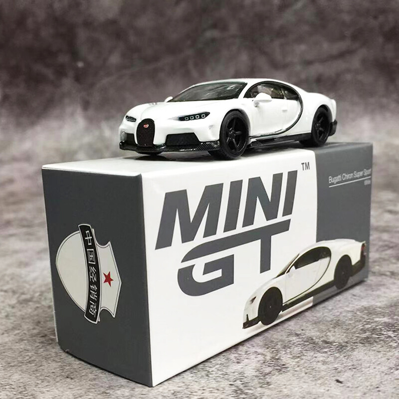 MINI GT 164 Bugatti Chiron Alloy DieCast Super Sport Model CarWhite