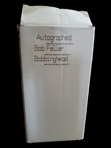 Bob Feller Cleveland Indians - Autographed Bobblehead - JSA Authentic Autograph - Picture 8 of 9