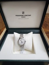 Frédérique Constant Slimline Silver Women's Watch - FC-206SW1S6B