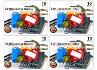 40X SchlüSselschilder Zum Beschriften Mit SchlüSselring | SchlüSselanhäNger