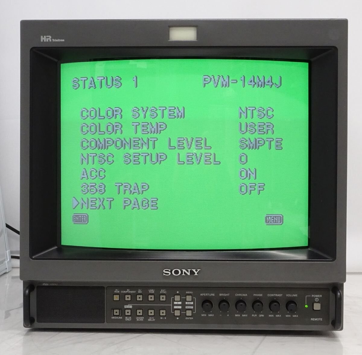 SONY PVM-14M4J Professional 14-inch HR Trinitron Color Video SONY PVM-14M4J Professional 14-inch HR Trinitron Color Video