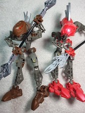 Lego Bionicle PANRAHK 8587 AND 8592 Rahkshi Figure with Kraata READ