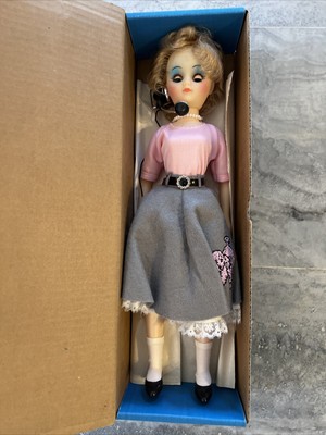 Pioneers Of America 1950s Operator Doll White Blonde Hair Poodle Skirt Vintage