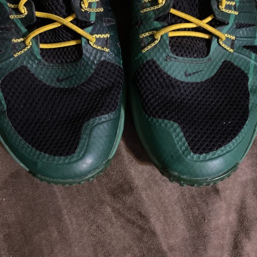 Nike Lunar TR1 NGR Sz 10 Oregon Ducks Mens Black Green Lunarlon Shoes 654283-037 - Picture 4 of 18