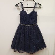 Love Reign Junior Girls Sparkly Dark Blue Homecoming / Prom Formal Dress Size 3