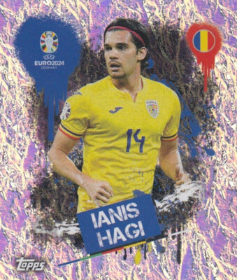 Topps Sticker Fußball EM Euro 2024 Nr. ROM 3: Ianis Hagi Romania Bild NEUWARE