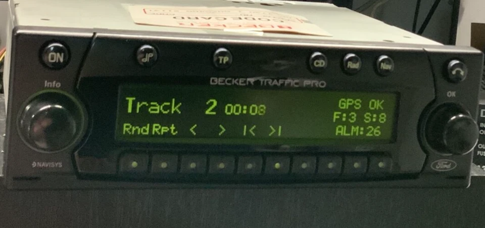 Original Becker Traffic Pro BE 4730 Ford Autoradio CD car radio Display grün - Bild 3 von 4