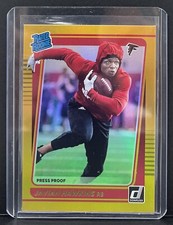 2021 Panini Donruss Javian Hawkins Gold Holo Press Proof Rated Rookie #294