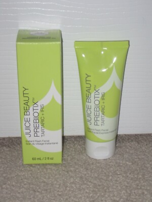 NIB Juice Beauty PREBIOTIX Instant Flash Facial Tartaric + Iris, 2 oz/60 ml