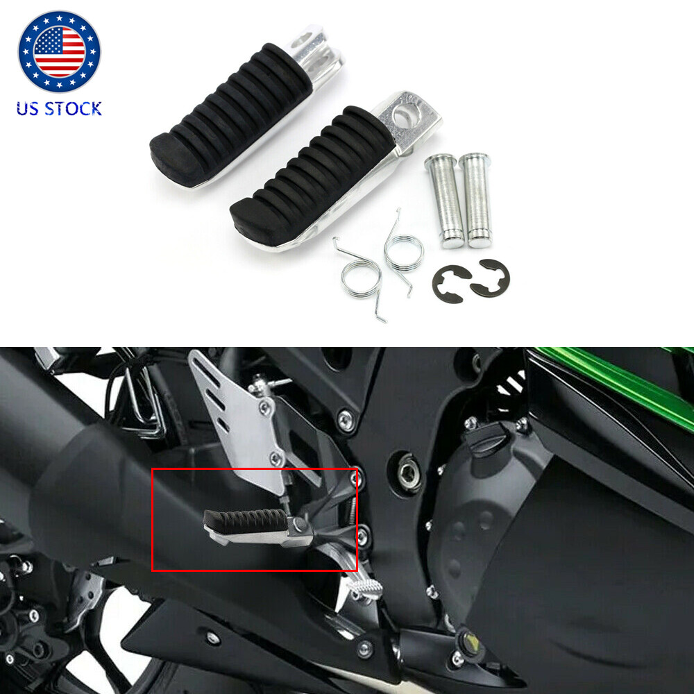 ろん Front Rider Foot Peg Rest Bracket Set Fit For Kawasaki Ninja