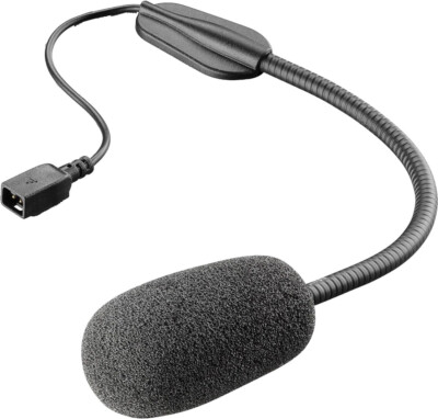 Replacement Microphone with Wand for Interphone Cellular Line Helmets Jet and Modular