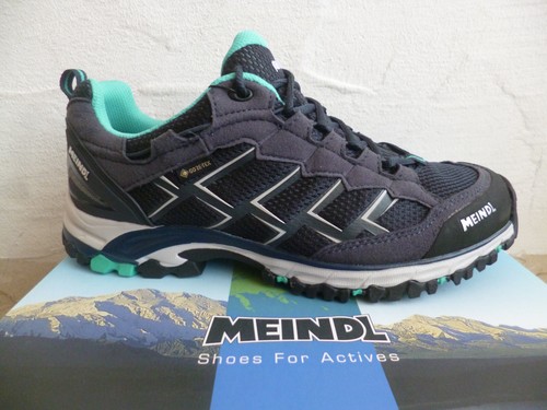 Meindl Walking Boots Trainers Loafers Sneakers Shoes Leather Blue GTX 3823 - Picture 3 of 9