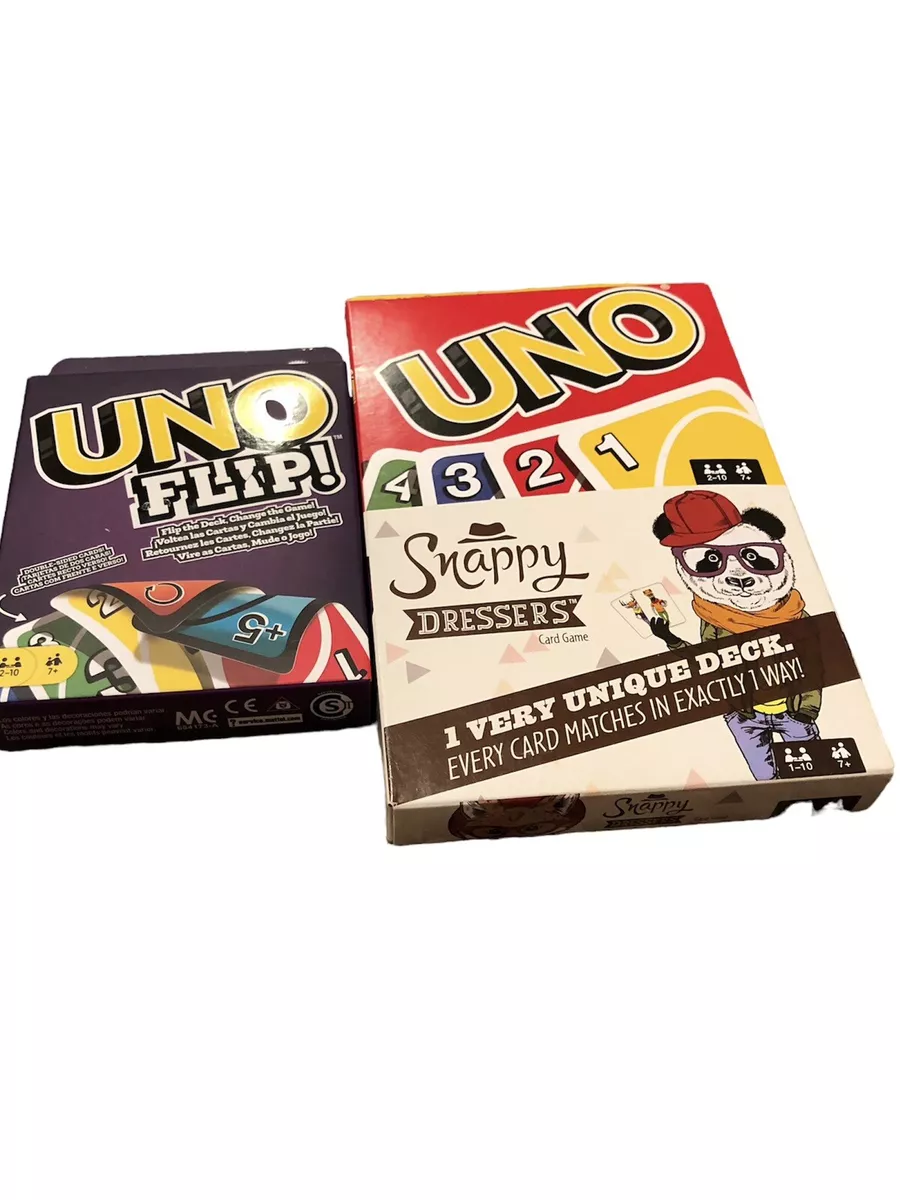 UNO Family Card Game Snappy Dressers Card Games 10 Ways to Play NEW