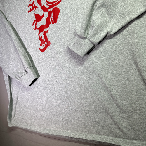Ohio State Buckeyes Camicia Uomo 3XL Grigio Calcio Mascotte Manica Lunga Gildan NCAA - Foto 3 di 7