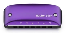 Kongsheng Baby Fat 7 Hole Diatonic Harmonica Natural Minor Tuned Key of Bb