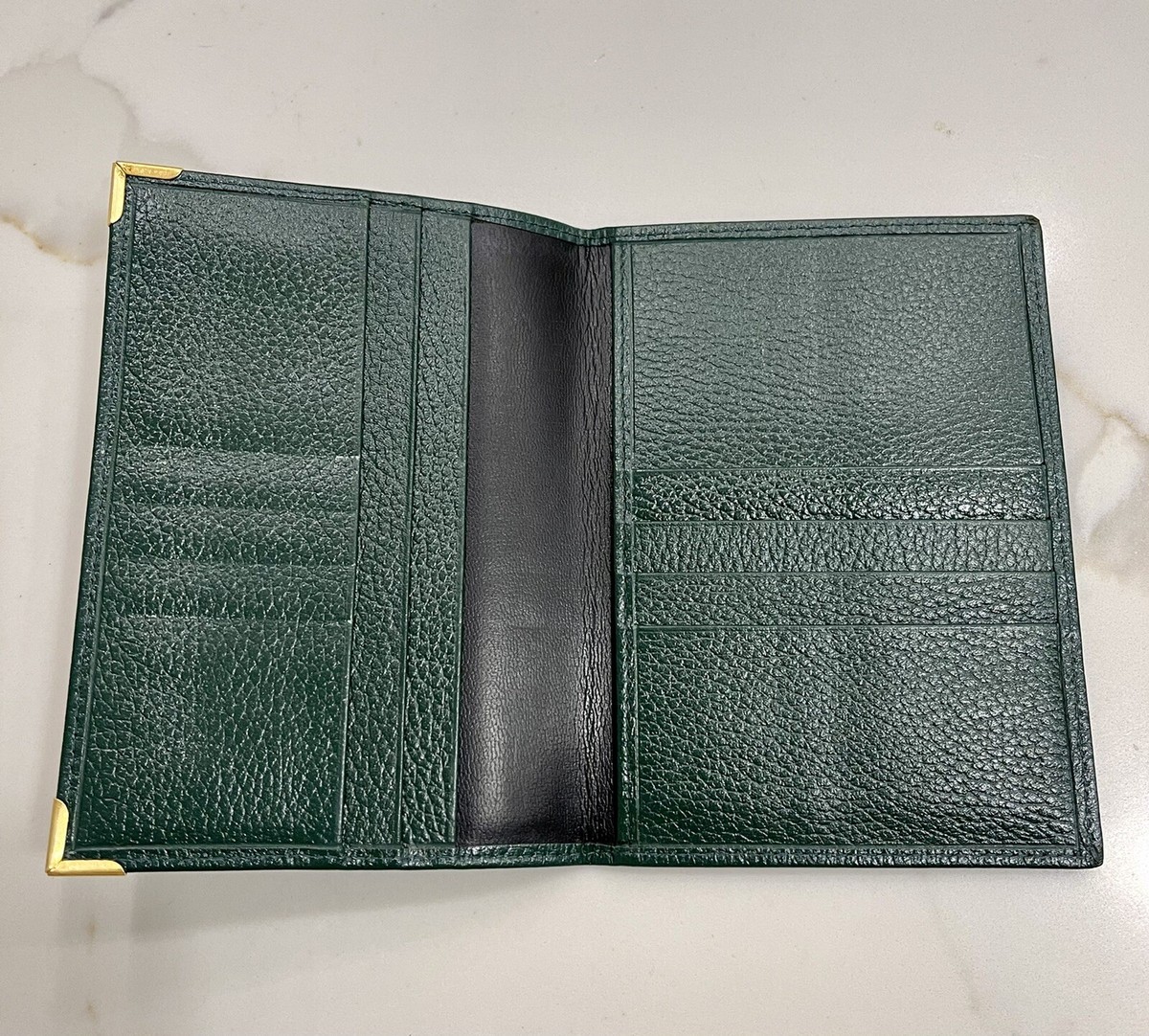 Authentic Vintage Rolex Green Leather Card Wallet Passport