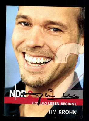 Tim Krohn Autograph Card Original Signed # BC 82011