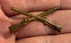 WWII WW2 Era US Army Infantry Collar Insignia Military Pin
