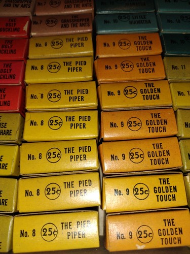 Rare 1940's Craftsmens Guild Walt Disney Film Strips Store Display Box Full - Picture 15 of 24