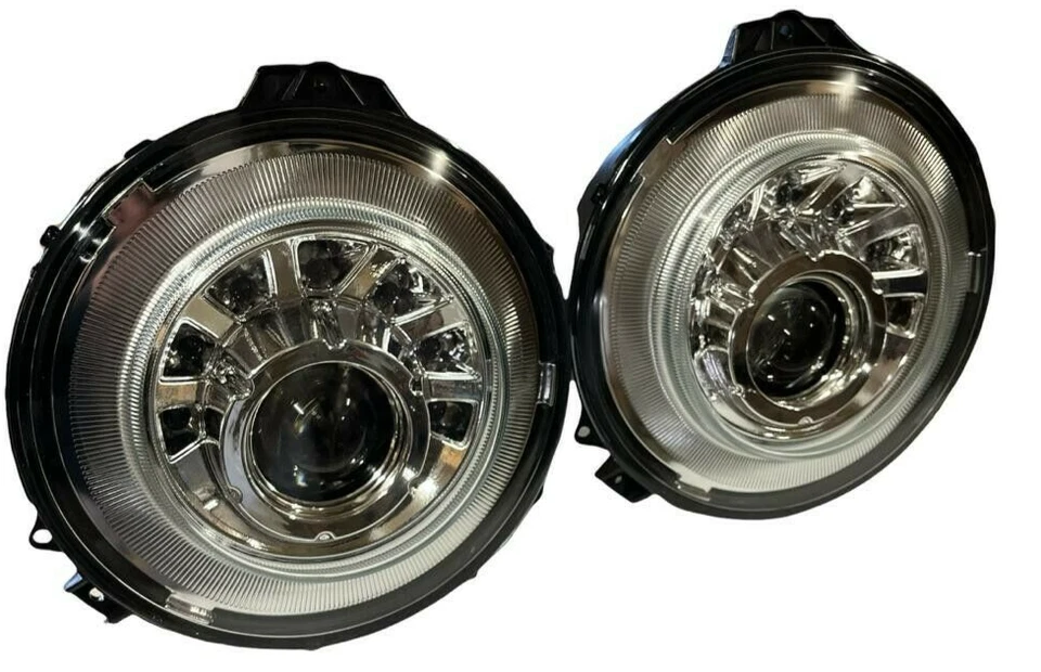 Aftermarket Mansory Square LED Headlights Fit 07-18 G CLASS G63 G550 W463 AMG - Image 2 of 4
