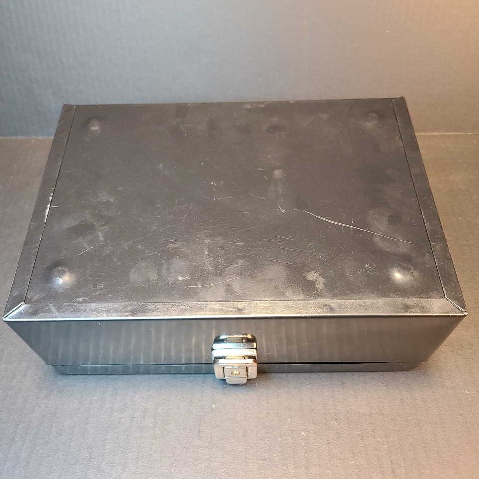 Master Lock Cash Box Key Lock with 7 Compartment Tray Handle for