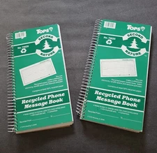 Vintage Telephone Phone Message Book, 2-Part Carbonless Two Full Books 