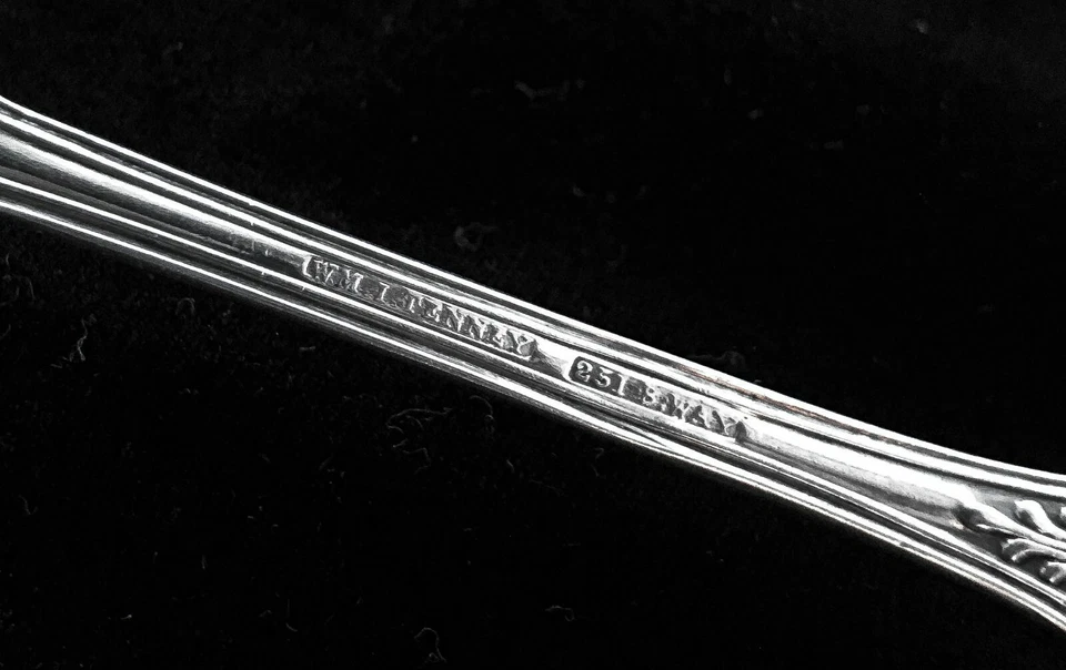 Moneda Americana William Tenney 19thc 1840 Cucharón de Salsa de Plata, Patrón Reyes Foto 4 de 4