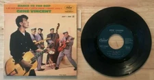 45 7" FRENCH EP GENE VINCENT DANCE TO THE BOP CAPITOL EAP 1-20287