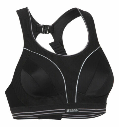 SHOCK ABSORBER RUNNING BRA BLACK 36C 34D 38DD 36B 38C 38B 34B 34C 38D 36D - Picture 1 of 4