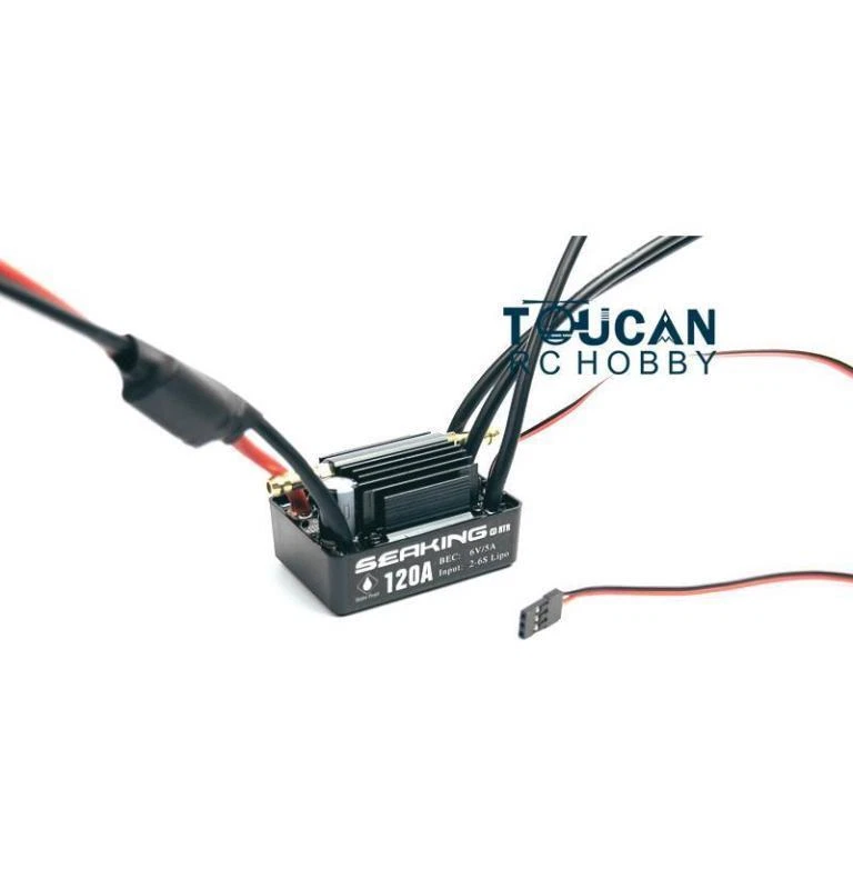 Hobby Wing Sea King 120A ESC for Racing RC Electric Boats E32 H750 E36 E51 H660 - Image 2 of 3