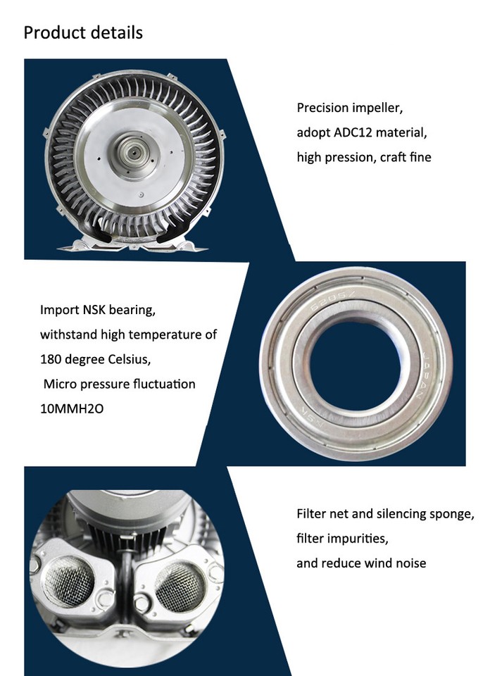 Industrial Vortex Vacuum Pump Cleaner Fan High Pressure Dry Air Blower ...