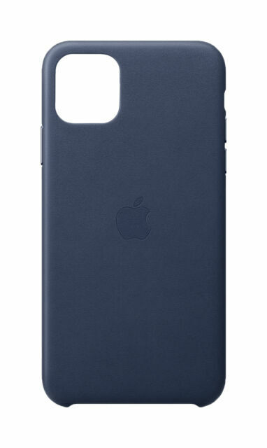 Apple Leather Case for iPhone 11 Pro Max - Midnight Blue for sale 