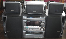 AIWA CX-NMT50 COMPLETE STEREO AM/FM DUAL CASSETTE SYSTEM NO REMOTE READ
