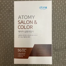 Atomy Bubble Hair Herbal 5G Brown Quick Treatment Shiny Box of 1 Application NEW