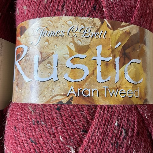 James C Brett ~ Aran Tweed with Wool ~ 2 x 400g Balls. Yarn. Shade DAT16. NEW - Picture 2 of 5