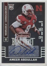 2015 Contenders Draft Picks Bowl Ticket 10/99 Ameer Abdullah (SEC 59) Auto 0af