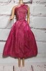 Vintage Barbie Fashion Pak Satin N Rose Long Skirt And One Shoulder Top