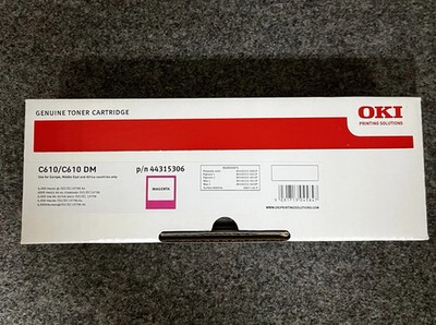 OKI C610 C610DM Original Toner 44315306 magenta rot NEU