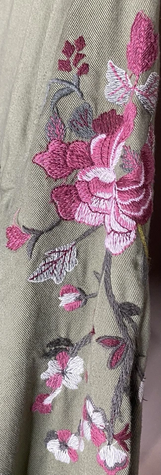 Blazer ANA Verde Safari Para Mujer XL 5 Botones Bordado NUEVO CON ETIQUETAS Y2K BONITO Foto 3 de 4