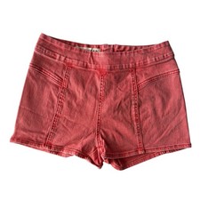 Bullhead Woman's Hot Shorts Pink Jean Demin Acid Wash Summer Size 3