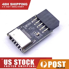Motherboard Converter USB3.2 TYPE-E USB2.0 9Pin to TYPE-C A-KEY Front Connector