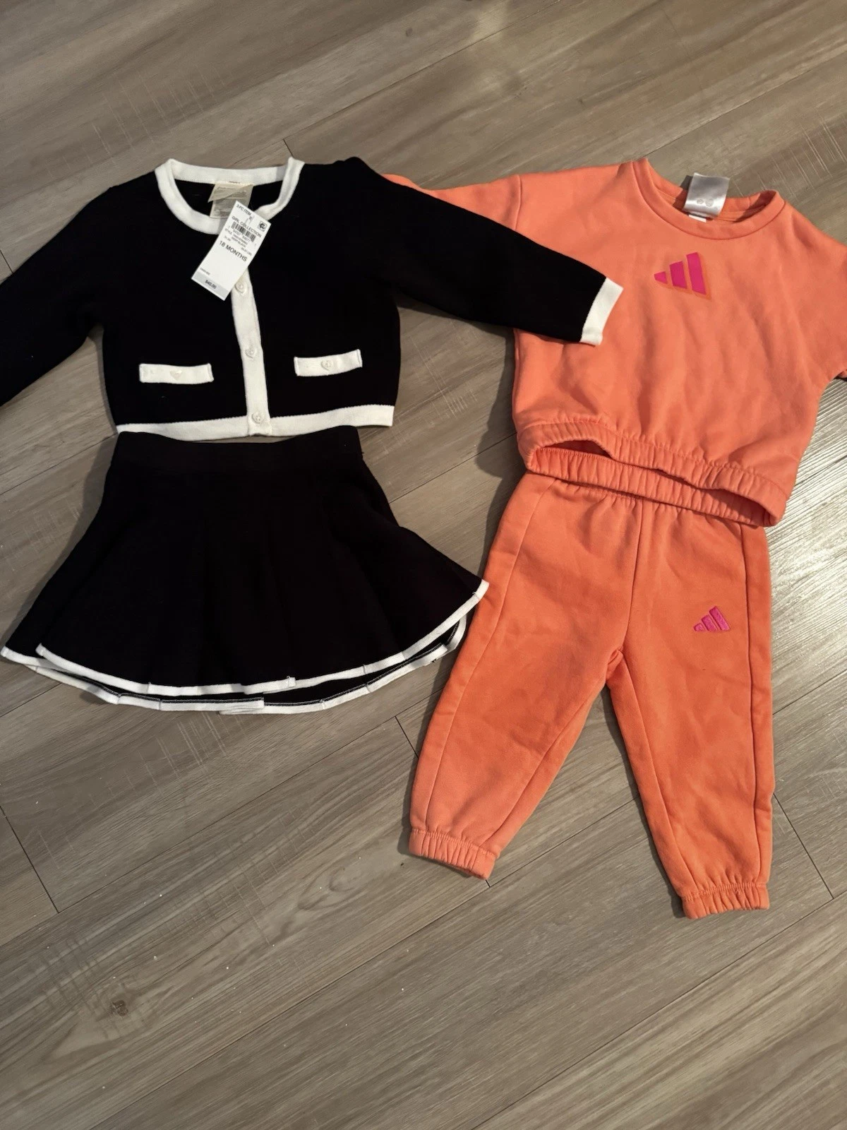 Adidas First Impressions Baby Girl Set Closes 12-18 Months