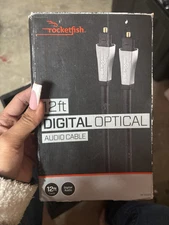 Rocketfish 12' Digital Optical Audio Cable for surround sound TV Cable RF-G1220