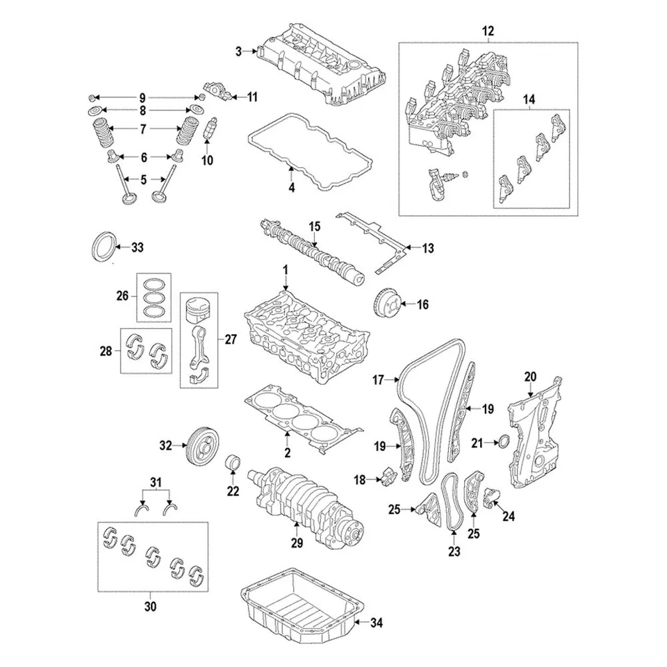 For Ram ProMaster City 2020 Mopar 68453301AA Intake Valve Foto 3 de 3